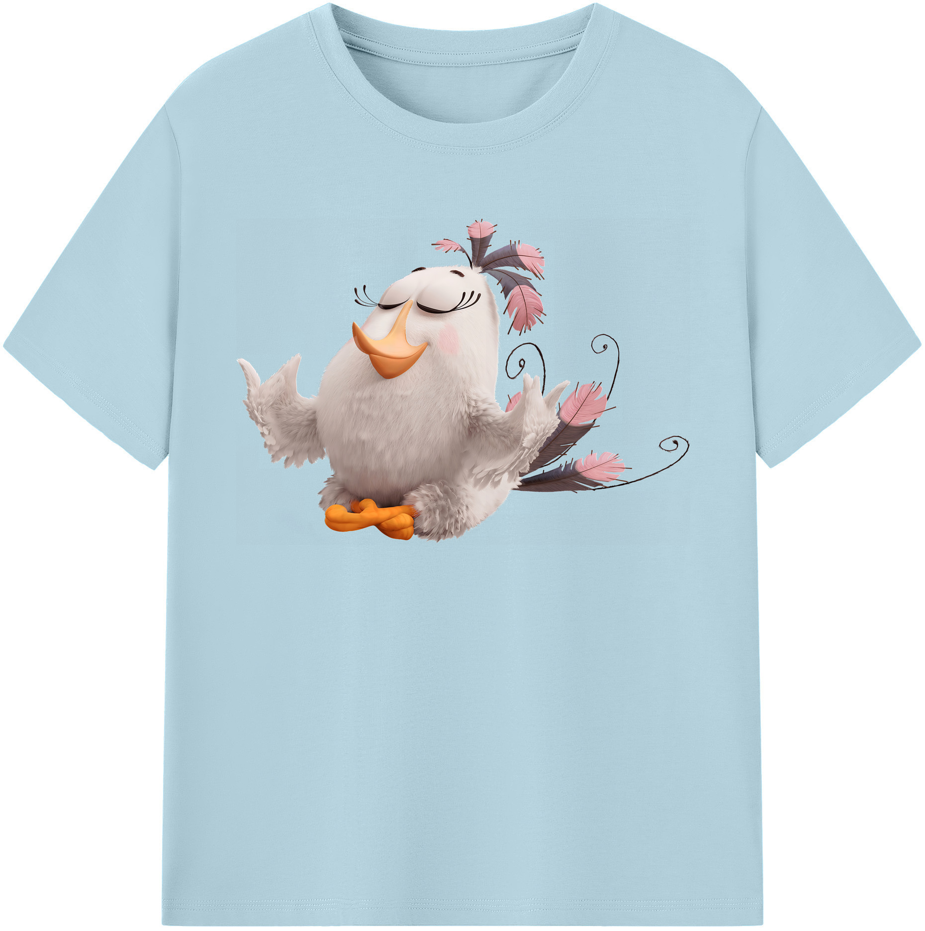 （画像用） Angry Birds アングリーバード 綿100％半袖Tシャツ（フロントプリント）